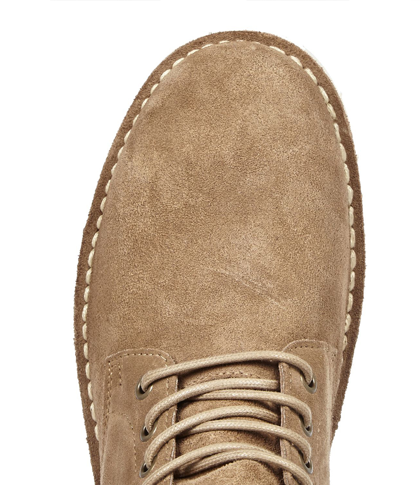 Sand suede boots